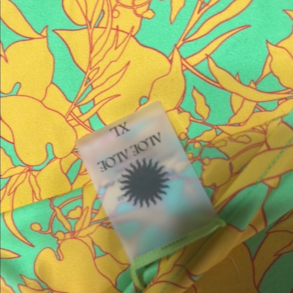 Aloé Aloé Yellow and Green Floral Swimsuit - Picture 4 of 4